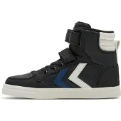 Hummel Kängor - Slimmer Stadil Leather High Jr - Svart/Blå - - 31 - Kängor