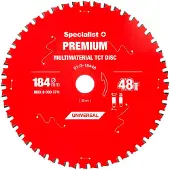 Specialist+ 184x48tx20/16 Mm Premium Multi Material Cirkelsågblad