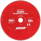 Specialist+ 260x84tx30 Mm Premium Multi Material Cirkelsågblad