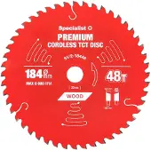 Specialist+ 184x48tx20/16 Mm Premium Cirkelklinga För Trä