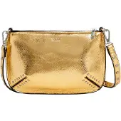 Pepe Jeans för kvinnor. PL031661 Valeria Glimmer gyllene handväska (OSFA), Dorado, Casual, Polyuretan