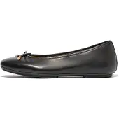 FitFlop för kvinnor. HX8-001 Ballerinor med rosett i svart Delicato-läder (40), Karta, Ingen, Casual, Parti, Klassisk, Hud