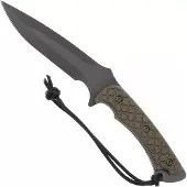 Spartan Blades Ares SB1BKGRKYBK Black, Green Micarta, survival knife, kydex sheath