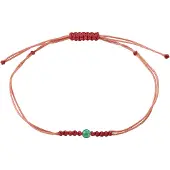 Pilgrim Armband 'Birthstones' grön / röd
