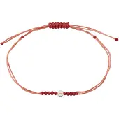 Pilgrim Armband 'Birthstones' röd / vit