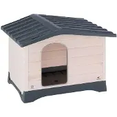 Ferplast Lodge 90 88x72x66 Cm Utomhushundkoja I Harts/trä