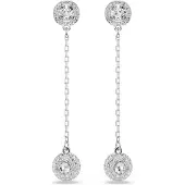 Swarovski Örhängen 'Una' silver / transparent