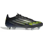 Adidas F50 Elite Sg Electric Stealth - Svart/silver/lucid Lemon - Soft Ground (Sg), storlek 40