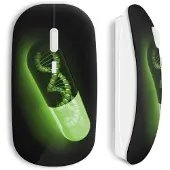MANIACASE Souris Sans Fil Monster Energy Green Pillule