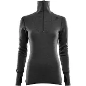 Aclima DoubleWool Polo with Zip Woman Marengo/Jet Black