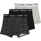 Jack & jones Junior Kalsong 'JACSOHO' gråmelerad / svart / vit