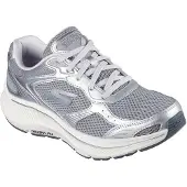 SKECHERS GO RUN Consistent 2.0 Volt Läder Dam Grå/Silver Träningsskor