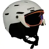 Smith Survey, Skidhjälm med visir, Fotokromisk, Vit