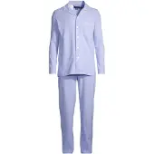 Ralph Lauren Pyjamas lång ljusblå / vit