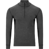 Aclima WarmWool Mock Neck with Zip Man Marengo/Jet Black