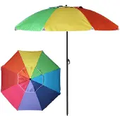 Bigbuy 22/25 Mm Orientable Oxford Aluminium Parasoll 180 Cm
