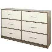 Max Home Wooden Byrå 6 Lådor