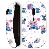 CAPACHEAP Souris noir sans Fil Stitch Et Angel Dessin Maniacase