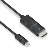 PureLink USB-C till HDMI-kabel, aktiv 4K, 1,0 m, svart