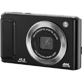 INF 4K HD digitalkamera med fram- och bakkamera och stabilisering White