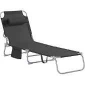 SoBuy hopfällbar solstol OGS35-SCH