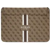 GUESS 4G Randigt fodral för en 14" bärbar dator - brun