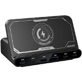 BlitzWolf laddare BW-S27 160W, 2xUSB-A, 4xUSB-C, 15W (svart)
