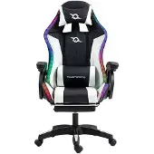 Powergaming Led Rgb Gamingstol Med Fotstöd