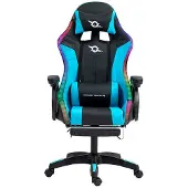 Powergaming Led Rgb Gamingstol Med Fotstöd