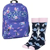 Cerda Stitch Stitch Skolryggsäck Och Strumpor Ansiktsdesignset 16l