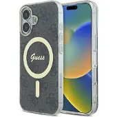GUESS IML 4G MagSafe-fodral för iPhone 16 Plus - Svart