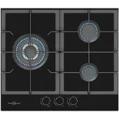 Vitrokitchen Cg630nb 60 Cm Gasglasplatta 3 Brännare