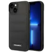 Karl Lagerfeld Puffy långsträckt logotypfodral för iPhone 14 Plus - Svart