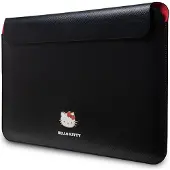 Hello Kitty PU Metall Logo fodral för en 14" bärbar dator - svart