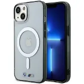 BMW Silver Ring MagSafe-fodral för iPhone 14 Plus - transparent