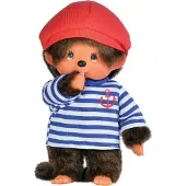 Bandai Fluffy Monchhichi Marin Mjukisdjur - 20 cm