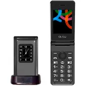 QUBO X-28 4G Svart Mobiltelefon för Seniorer