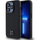DKNY Pu Leather Stack Logo Magsafe Iphone 15 Pro Telefonfodral