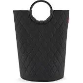 Reisenthel loophome M, Svart, Gjuten aluminium, Polyester, Korg, Monokromatiskt, Geometriskt mönster, inomhus