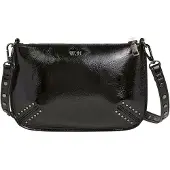 Pepe Jeans för kvinnor. PL031661 Valeria Glimmer handväska svart (OSFA), Casual, Polyuretan
