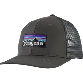 Patagonia - Vandringskläder - P-6 Logo Trucker Hat Forge Grey för UnisexBomull - Grå