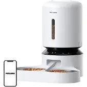Petlibro Granary foderautomat med dubbelskål, WiFi, 5L (vit)