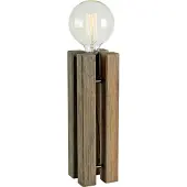 Markslöjd Bordslampa Lodge, Mörkt trä, Vardagsrum / matsal, Trä, Skandinavisk, Bordslampa