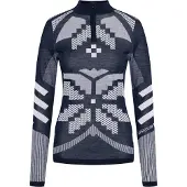 Kari Traa - Underställ dam - Faith Half-Zip Dark Navy Blue för UnisexUll - Storlek M - Marinblå