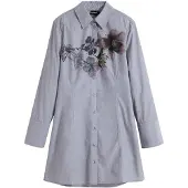 Desigual Skjortklänning ljusgrå / blandade färger