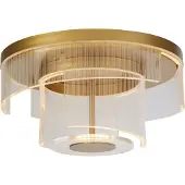 Searchlight Taklampa Deco, dimbar, Mässing / guld, Vardagsrum / matsal, Metall, Taklampa
