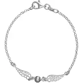 None Fjäderarmband i sterling silver 18.5 cm R209/18.5