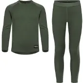 Urberg Juniors' Selje Merino-Bamboo Set Kombu Green
