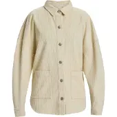 Roxy - Varumärken - Kick Back Washed Cord Shirt Parchment för UnisexBomull - Storlek L - Beige