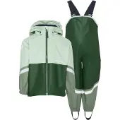 Didriksons Regnkläder m. Hängslen - Waterman - PU - Tall Green - - 100 - Regnkläder